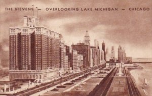 The Stevens Hotel Overlooking Lake Michigan Chicago Illinois