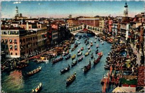 Italy Venezia Canal Grande in Fiesta