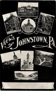 Johnstown Pennsylvania Multi View Buildings 1912 to Osterbury PA  Postcard V7