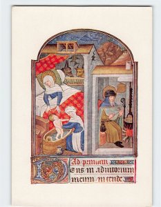 Postcard The Nativity with St. Joseph and Nurse, The British Museum, England
