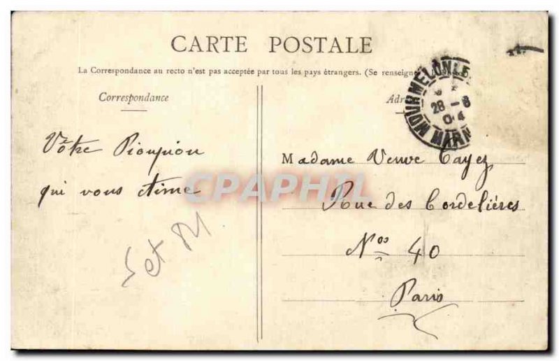 Old Postcard Army Camp Chalons soup