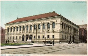 Boston, Massachusetts - A view of the Public Library - c1920