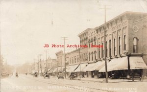 MI, Marshall, Michigan, RPPC, State Street, Business Section, Grove Greene Photo