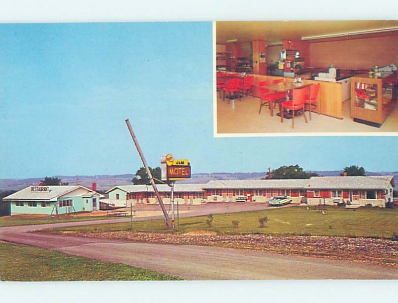 Pre-1980 MOTEL SCENE Elizabeth - Near Stockton & Galena Illinois IL AD8897