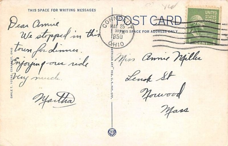 Carnegie Library Conneaut OH USA Postcard