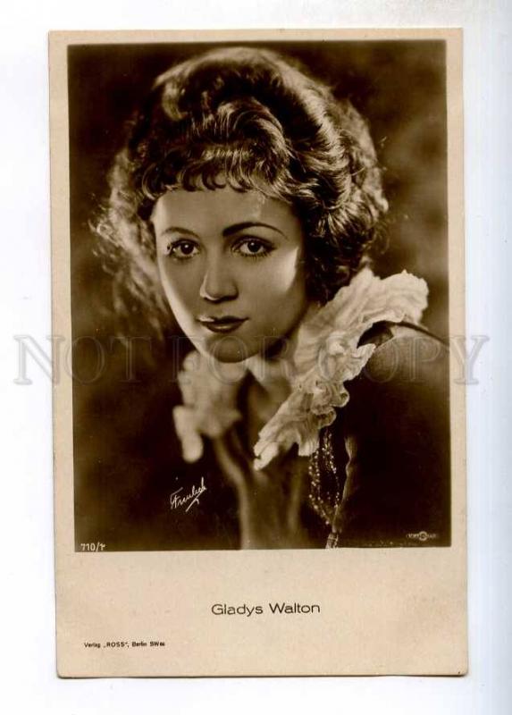 243527 Gladys WALTON American FILM STAGE actress Vintage PHOTO