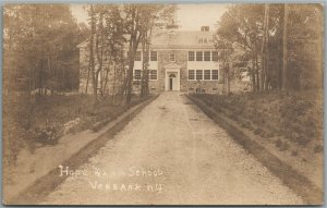 VERBANK NY HOPE FARM SCHOOL ANTIQUE REAL PHOTO POSTCARD RPPC