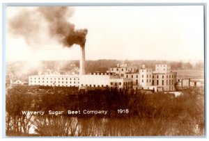 c1950 Waverly Sugar Beet Company Factory Exterior Building Iowa Vintage Postcard