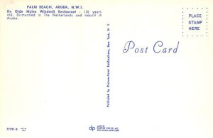 De Olde Molen Windmill Restaurant Palm Beach Aruba Postcard