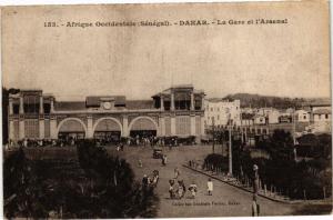 CPA Senegal Fortier 153. Afrique Occidentale-Dakar-La Gare et l'Arsenal (235255)