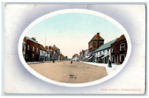 1912 High Street Berkhamsted Hertfordshire England Posted Antique Postcard