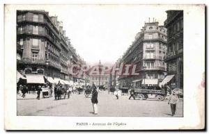 Paris - 9 - Avenue of & # 39Opera Old Postcard