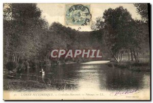 Postcard Old Croisilles Harcourt Landscape