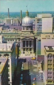 Indiana Indianapolis Looking West Down Market Street