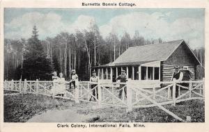 D72/ International Falls Minnesota Mn Postcard c1910 Burnetts Bonnie Cottage