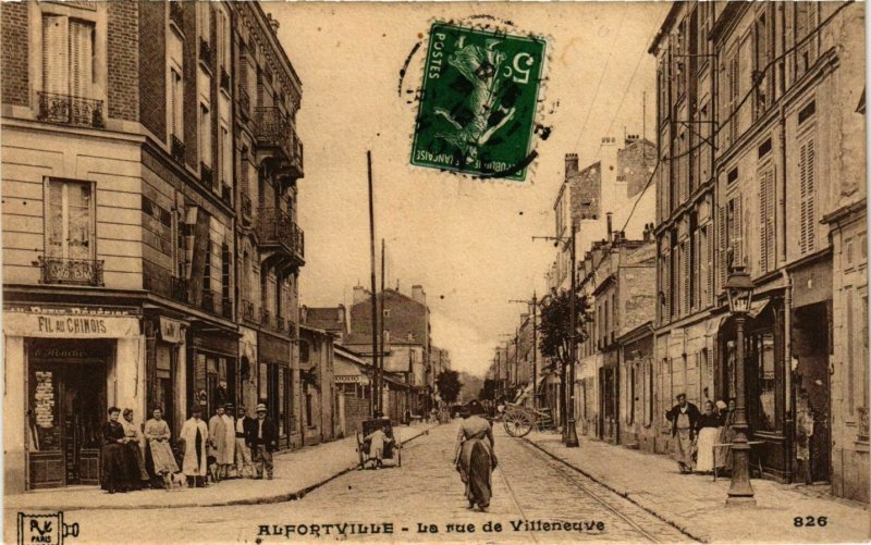 CPA ALFORTVILLE Rue de Villeneuve (869362)