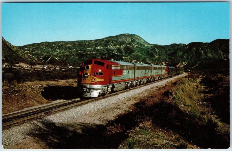 1953 Grand Canyon AZ Santa Fe Streamliner Train Fred Harvey Railway PC Ariz A238