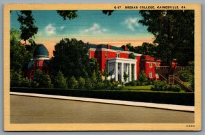 Postcard Gainsville GA c1944 Brenau College CDS Duplex Cancel Flowery Branch GA