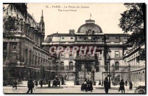 Old Postcard Courthouse Paris