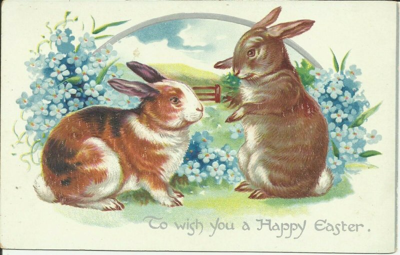 To Wish You A Happy Easter --- Tuck  , EMBOSSED