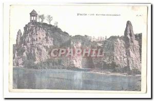 Paris (19th) Old Postcard Les Buttes Chaumont