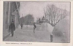 New York Mannsville Heavy Snowfall