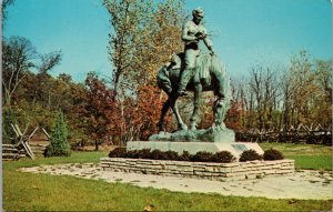 Abraham Lincoln on the Prairie New Salem State Park IL Postcard PC411