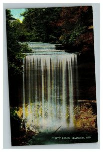 Vintage 1940's Postcard Clifty Falls State Park Jefferson County Madison Indiana