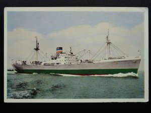 Shipping S.S. SOUTH AFRICAN MERCHANT c1940s Postcard