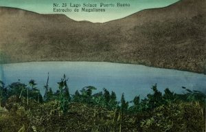 chile, MAGALLANES, Lago Solace Puerto Bueno 1910s Peletería Londres 23 Postcard