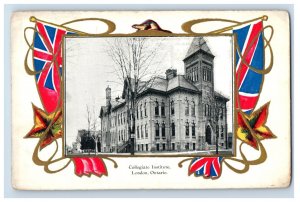 Vintage Collegiate Institute London Ontario Canada Postcard P167E