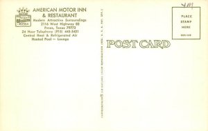 American Motor Inn Restaurant - Pecos, Texas TX  