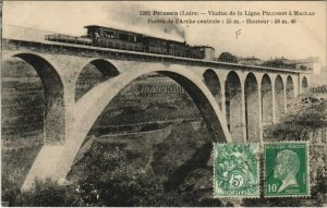 CPA PÉLUSSIN Viaduc de la Ligne PÉLUSSIN Portée de l'Arche centrale (664394)