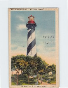 Postcard Anastasia Light House, St. Augustine, Florida, USA