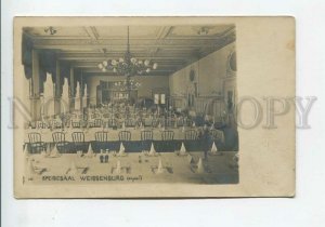 435928 GERMANY Weissenburg Dining room ADVERTISING Vintage photo postcard