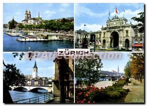 Modern Postcard Zurich