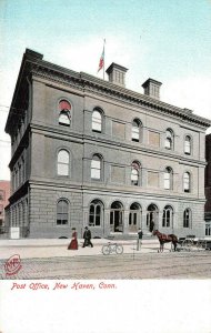 Post Office, New Haven, Connecticut, Early Postcard, Unused