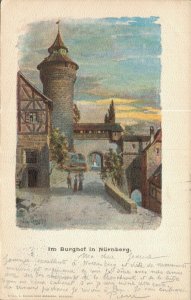 Germany Nürnberg Im Burghof in Nuremberg Vintage Postcard 07.59