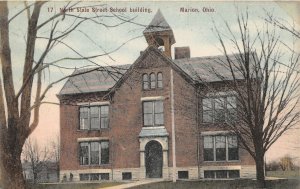 H97/ Marion Ohio Postcard c1910 North State Street School Building 172