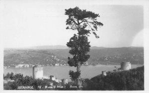 Istanbul Turkey Rumelihisari Fortress Scenic View Real Photo Postcard AA69705