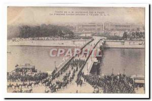 Visit SML Alfonso XIII in Paris Old Postcard The President Loubet returns to ...