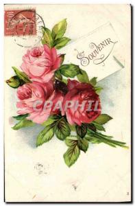 Old Postcard Fantasy Flowers