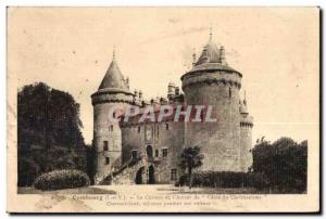 Old Postcard Combourg Chateau or the author & # 34Genie Christianity Chateaub...