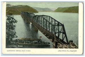 1907 Hawkesbury Bridge Near Sydney Mooney Mooney Australia Postcard 