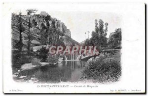 Old Postcard Le Rozier Peyreleau Cascade From Monplaisir