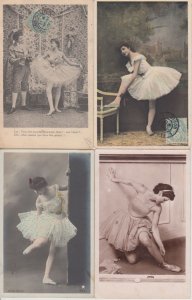 DANCING BALLET 250 Vintage Postcards mostly pre-1940 (L5689)