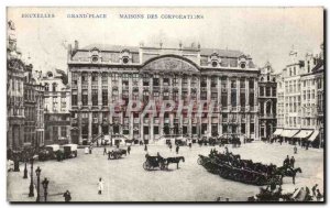 Old Postcard Brussels Grand Place Houses Of Corporations