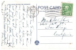 Brown High School Cambridge Ohio Postcard Posted 1934