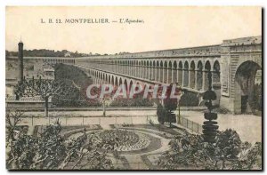 Old Postcard Montpellier Aqueduct