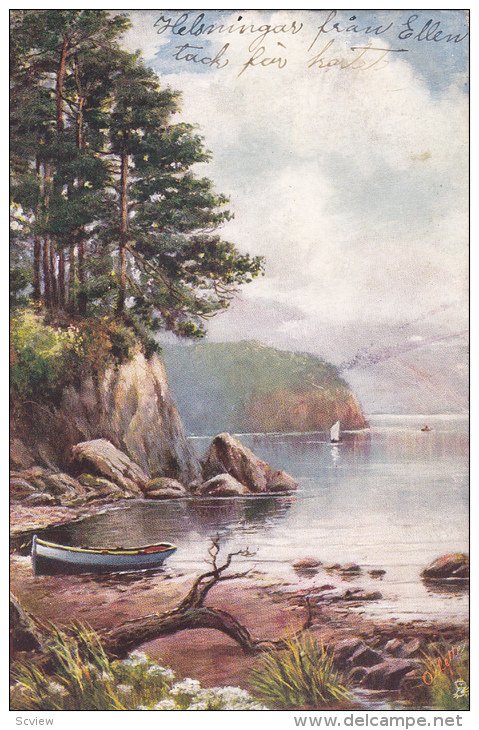 TUCK # 7142 , Picturesque Lakes , Derwentwater , PU-1906